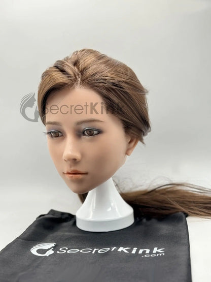 Ultra Realistic Female Silicone Sex Doll Head (Fair Skin-Tone) - Becky