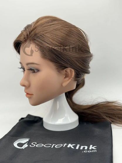 Ultra Realistic Female Silicone Sex Doll Head (Fair Skin-Tone) - Becky