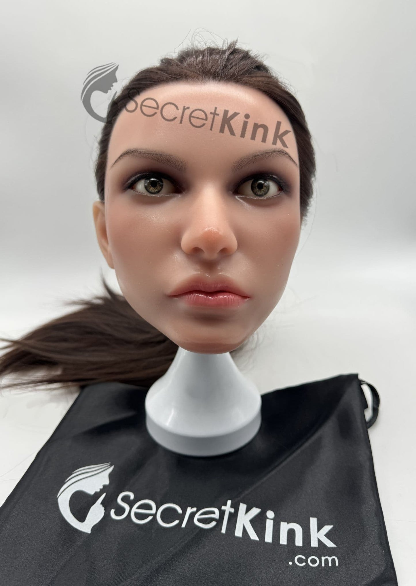 Ultra Realistic Female Silicone Sex Doll Head (Fair Skin-Tone) - Rosie
