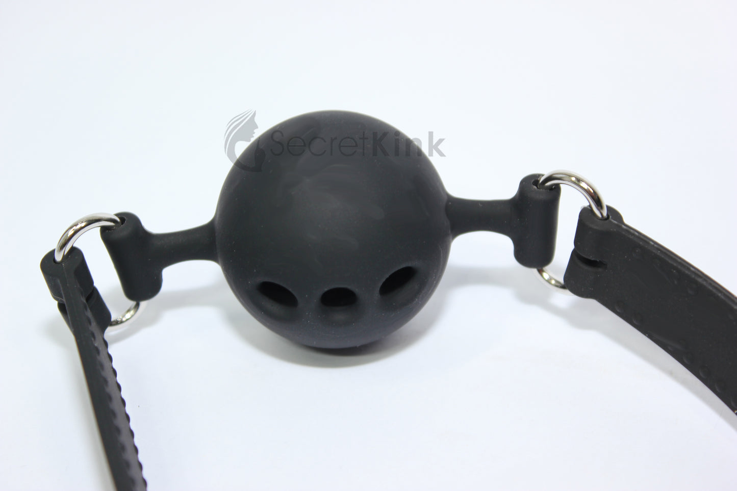 Premium Silicone Breathable Ball Gag with Lockable Adjustable Strap (40mm)