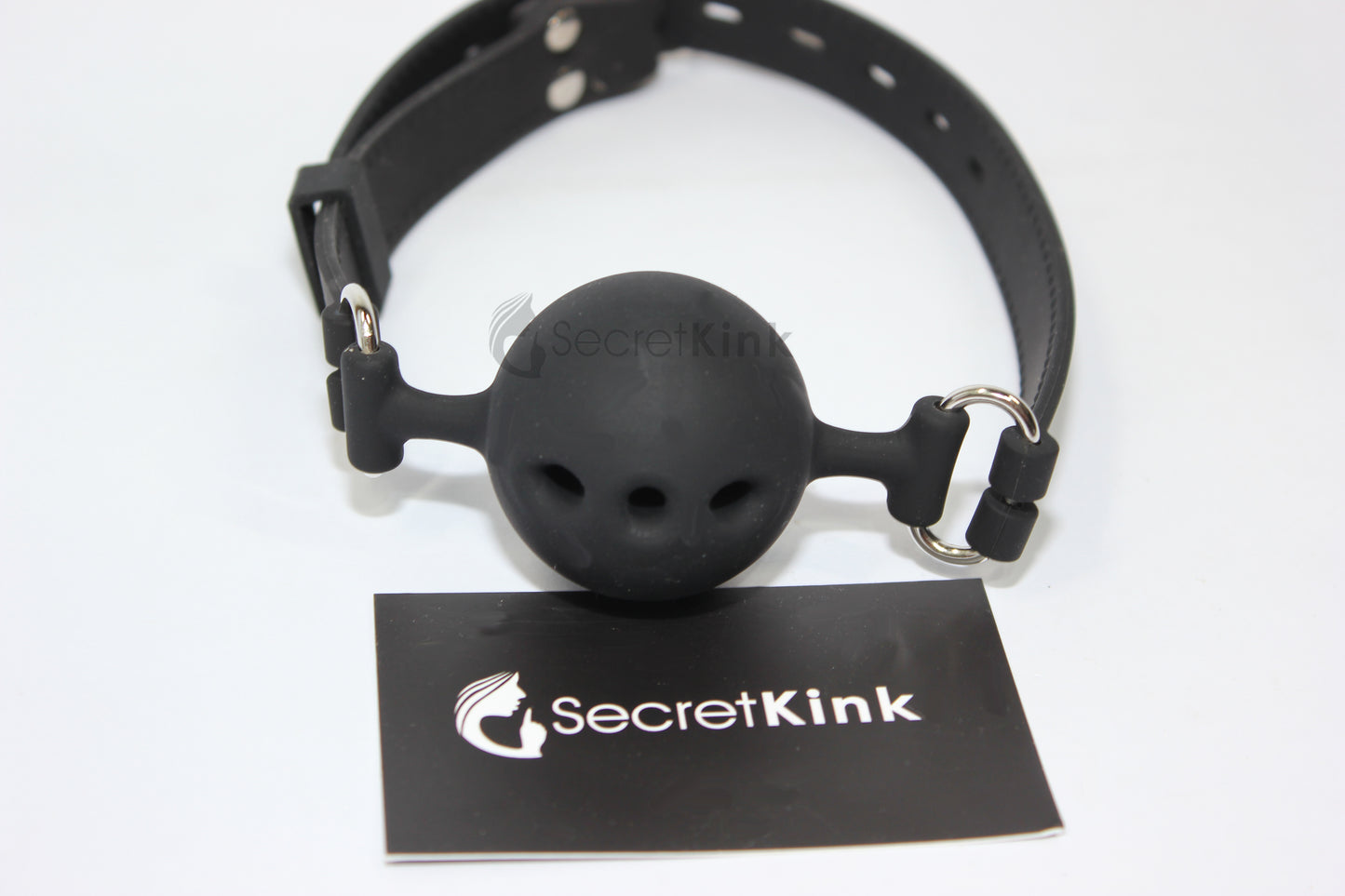 Premium Silicone Breathable Ball Gag with Lockable Adjustable Strap (40mm)