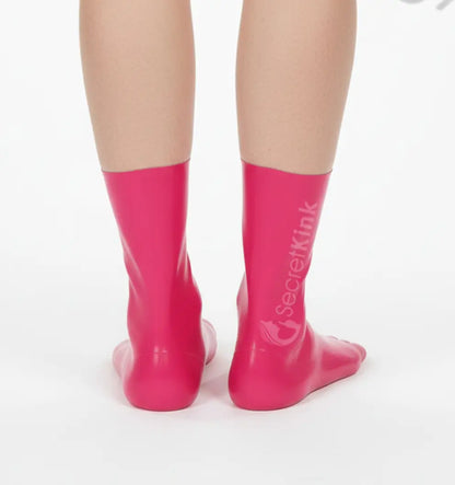 Pink Latex Toe Socks Moulded