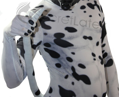Dalmatian Spandex Puppy Play Full Body Suit