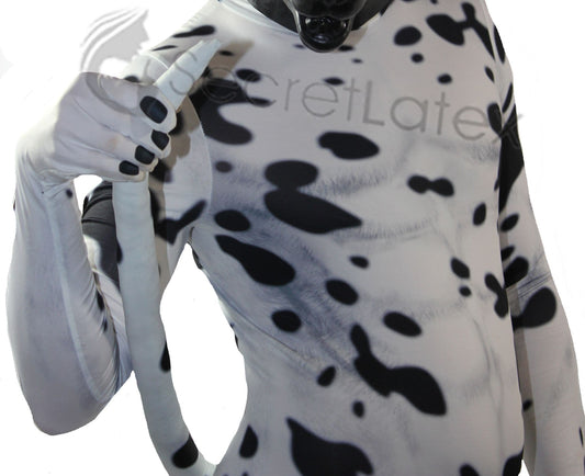 Dalmatian Spandex Puppy Play Full Body Suit