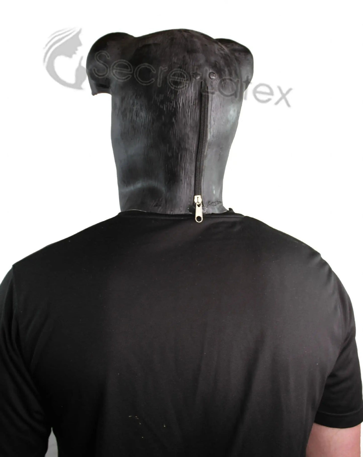 Latex Rubber Pig Hood (Textured)