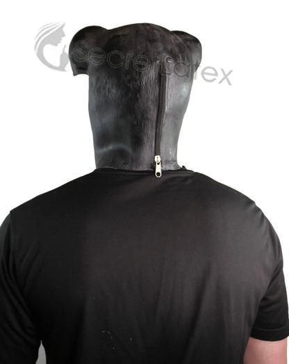 Latex Rubber Pig Hood (Textured)