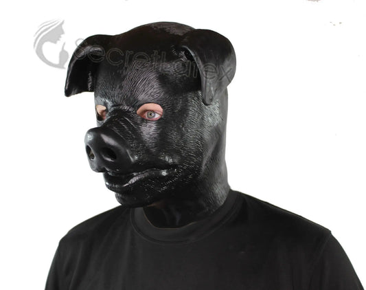 Latex Pig Hood (Textured)