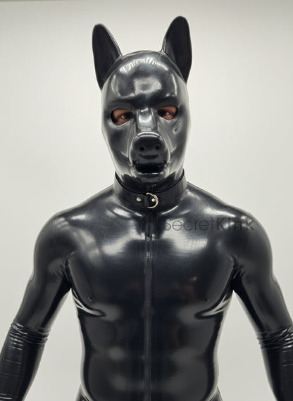 Extra Thick Heavy-Duty K9 Puppy Hood (includes Padlock Collar)