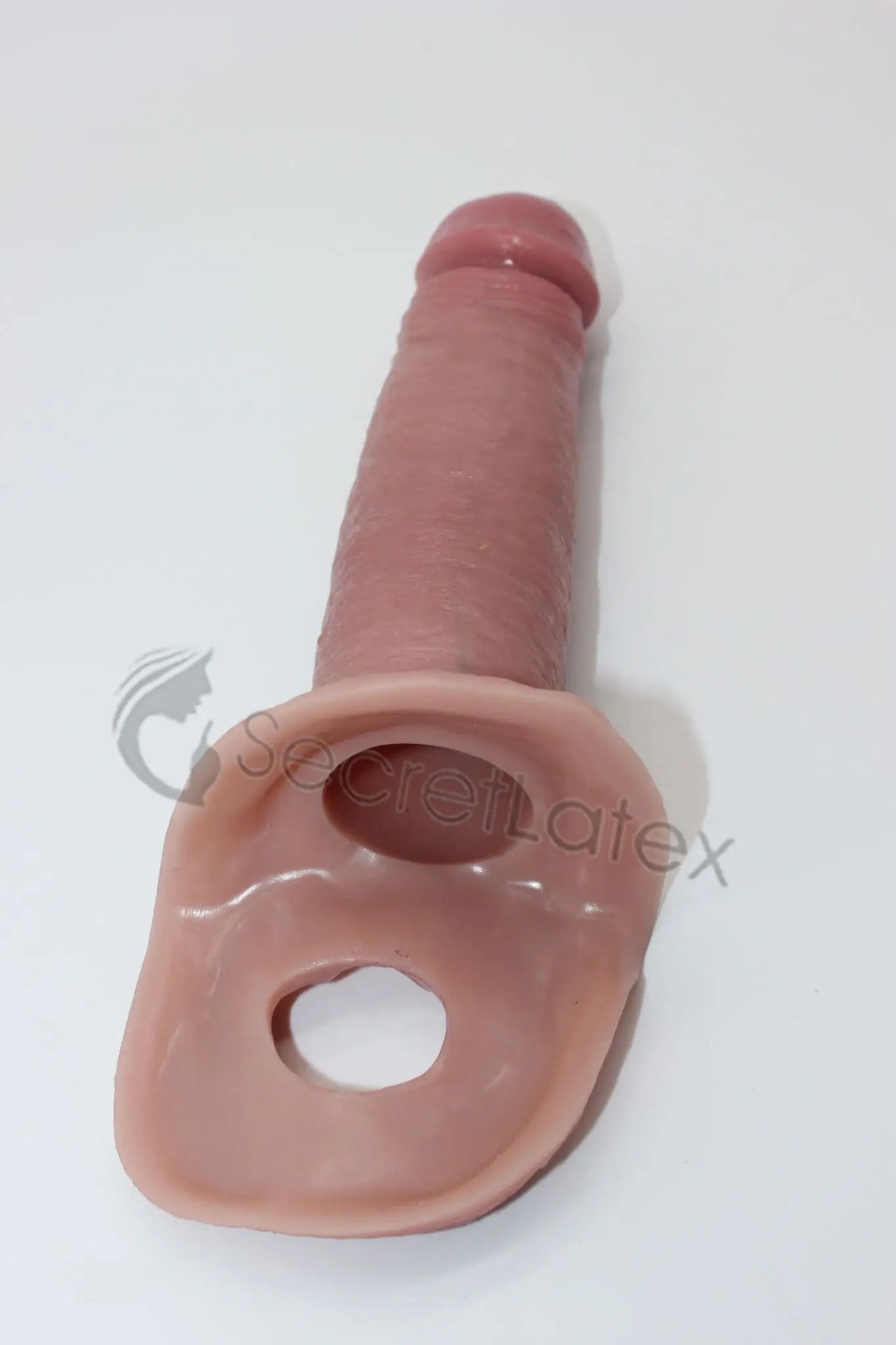 6-inch Silicone Penis Sleeve Extender (includes expandable Testicle Ring)